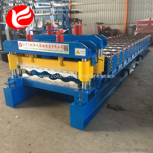 Metal roofing plate glazed tile roll forming machine